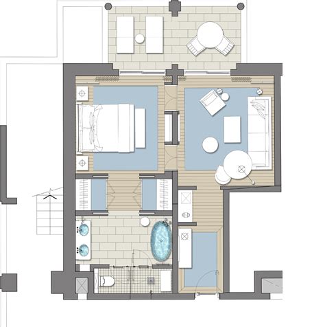 versace hotel room plan